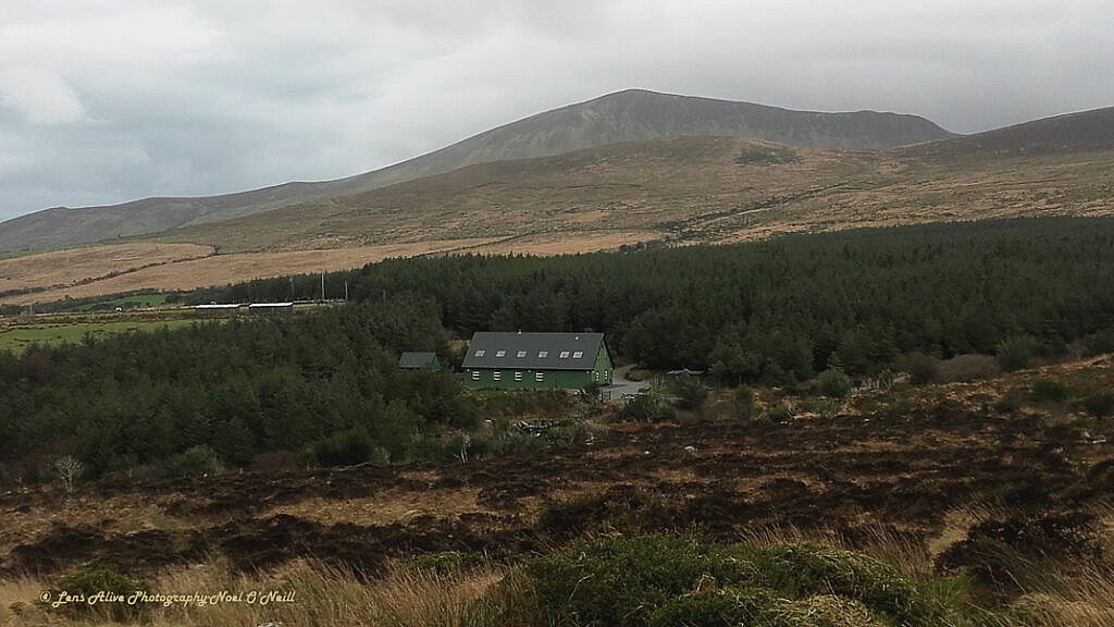 Beautiful landscape view on hillwalking route Dowdys Wire - Loch Cam Calláin Loop