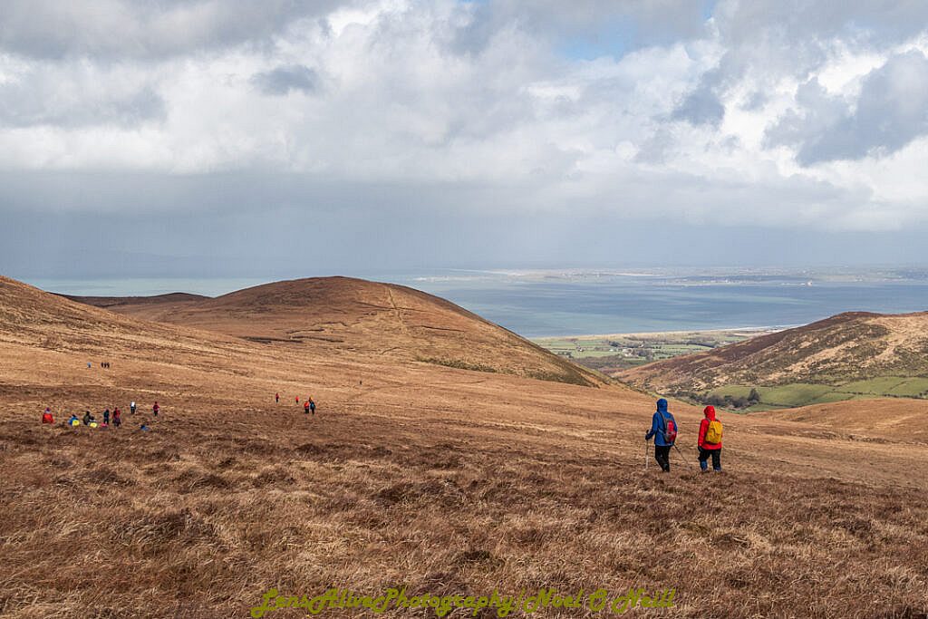 Beautiful landscape view on hillwalking route Loch Acummeen