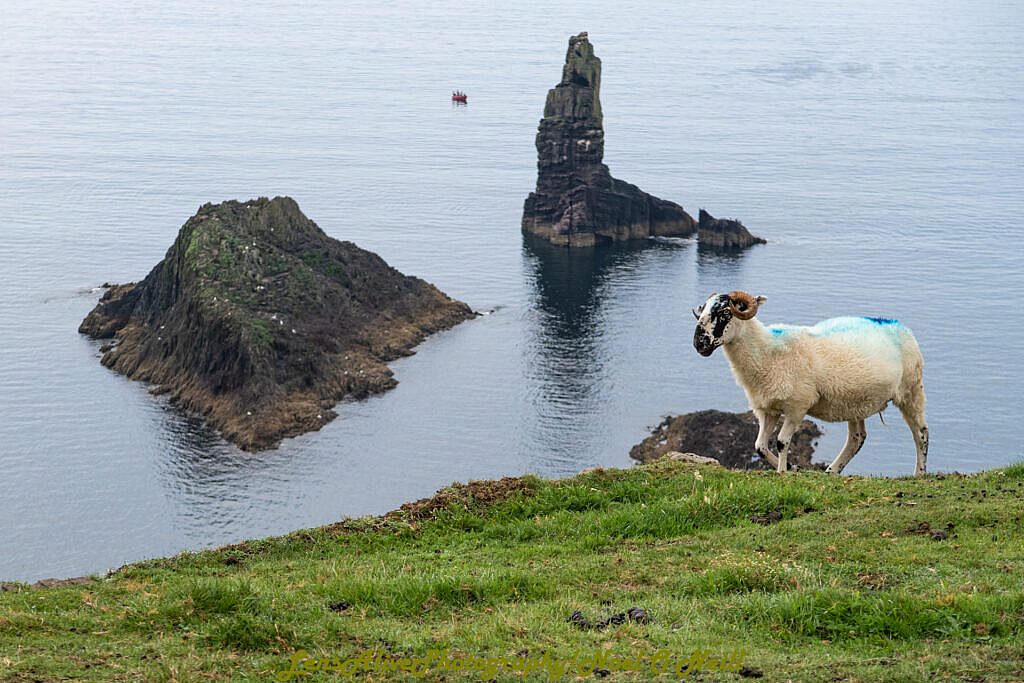 Beautiful landscape view on hillwalking route Bulls Head Loop