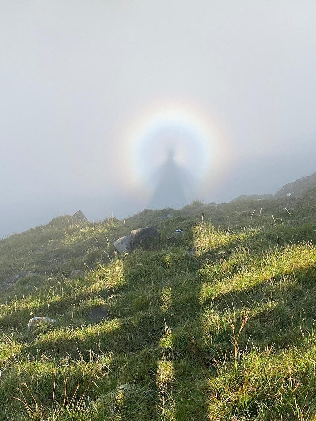 Beautiful landscape view on hillwalking route Coumanare Lakes Loop