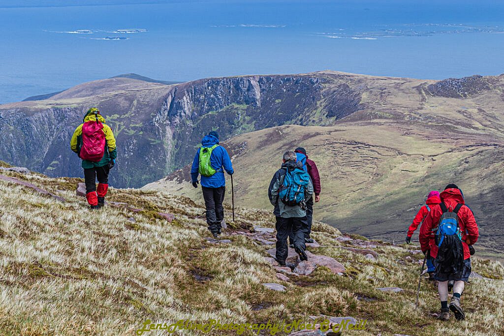 Beautiful landscape view on hillwalking route Teer - Arraglen - Sas Creek Loop
