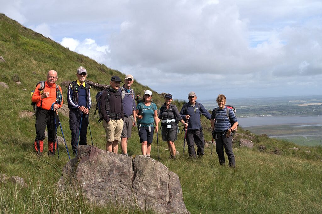 Beautiful landscape view on hillwalking route Derrymore Glen