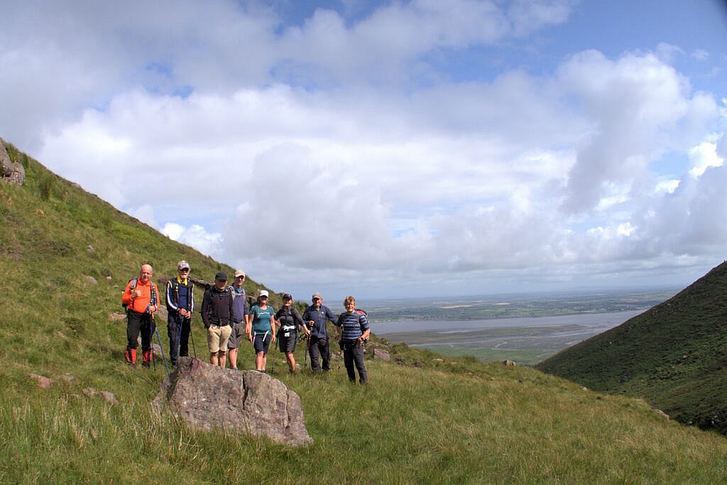 Beautiful landscape view on hillwalking route Derrymore Glen