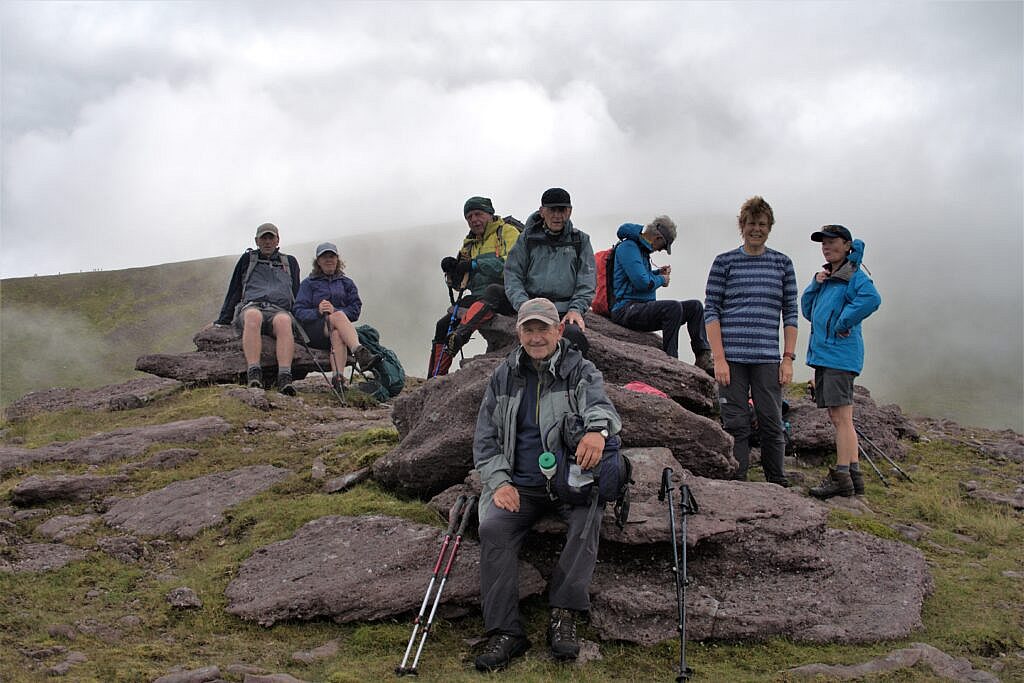 Beautiful landscape view on hillwalking route Derrymore Glen