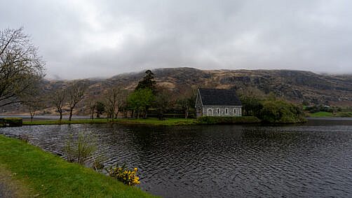 Beautiful landscape view while hillwalking