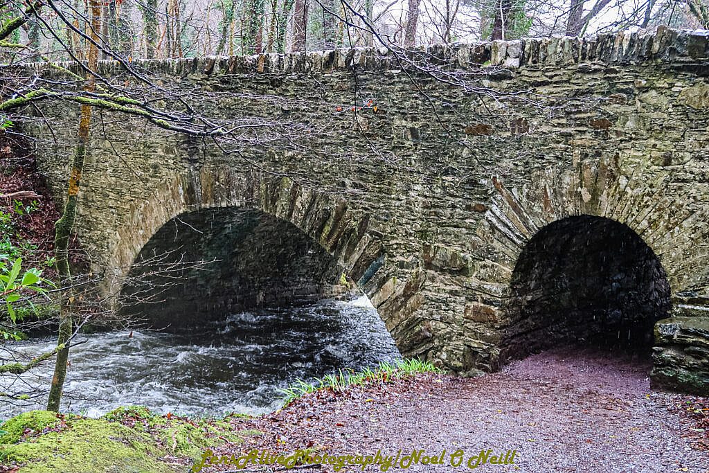 Beautiful landscape view on hillwalking route Torc Mountain Loop