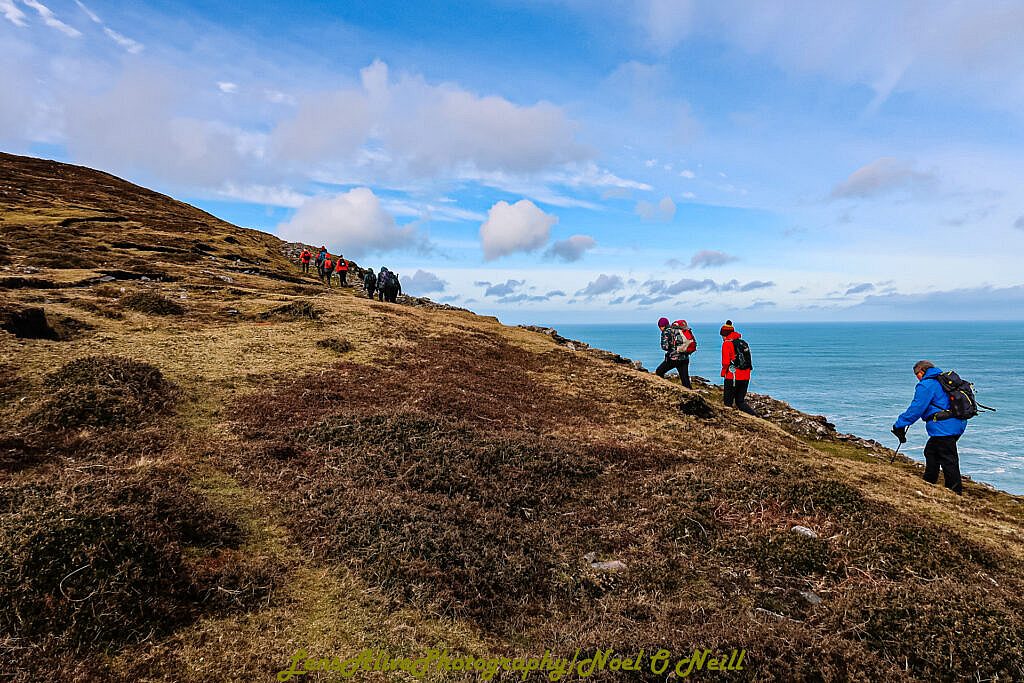 Beautiful landscape view on hillwalking route Brandon Point - Sás Creek Loop