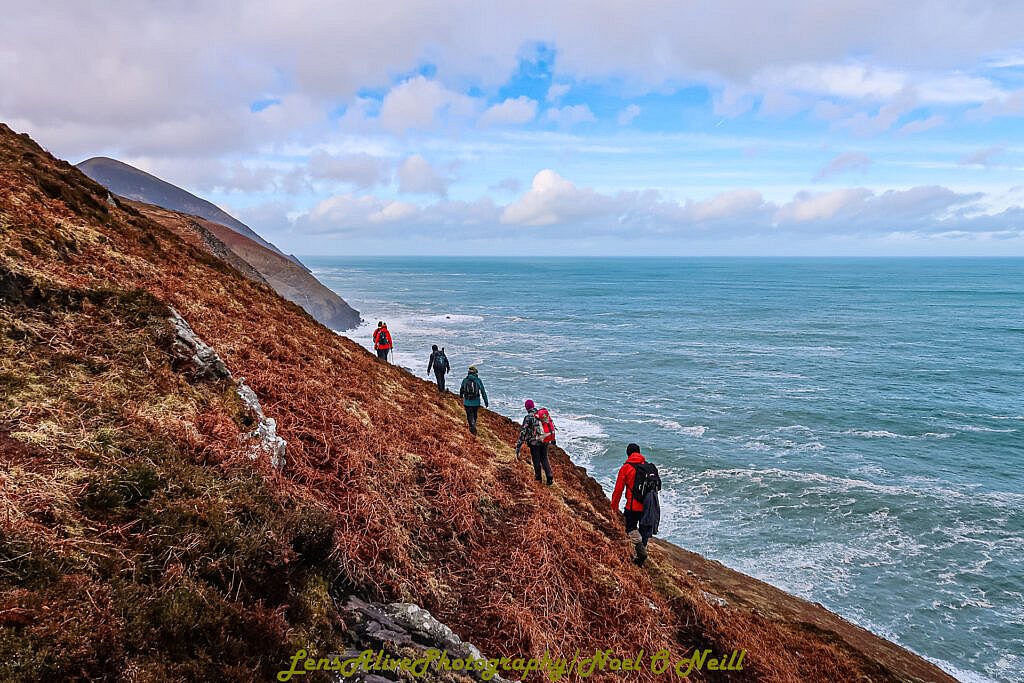 Beautiful landscape view on hillwalking route Brandon Point - Sás Creek Loop