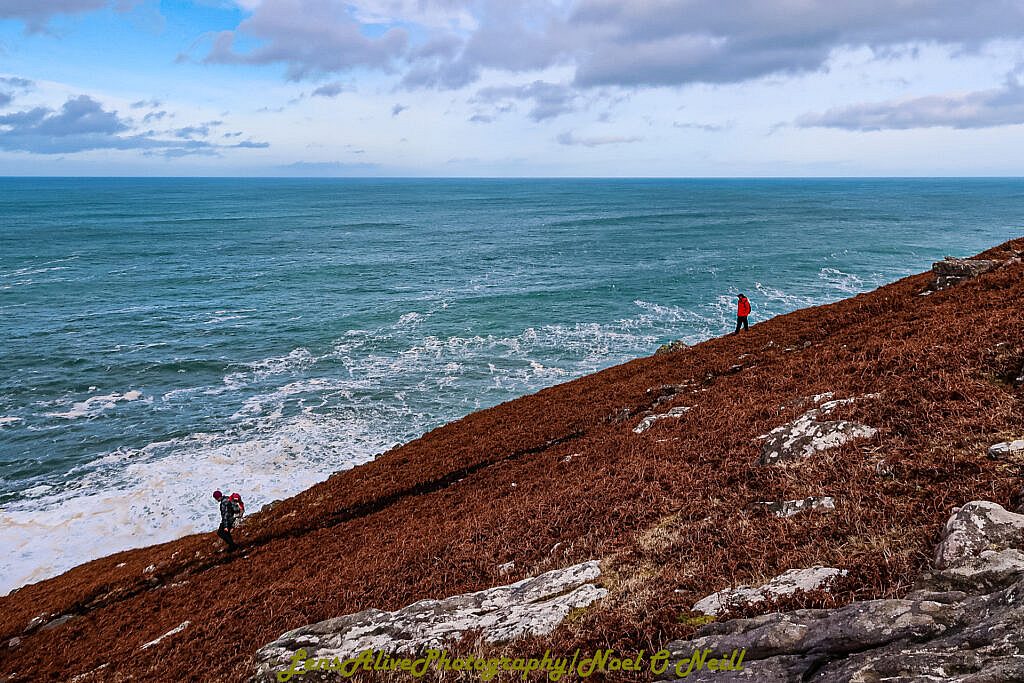 Beautiful landscape view on hillwalking route Brandon Point - Sás Creek Loop