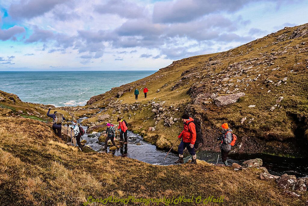 Beautiful landscape view on hillwalking route Brandon Point - Sás Creek Loop