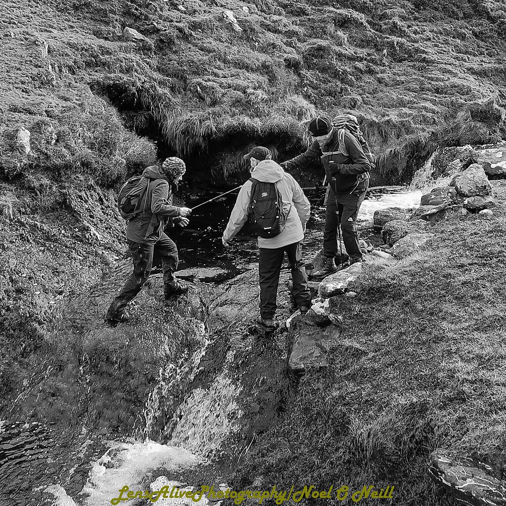 Beautiful landscape view on hillwalking route Brandon Point - Sás Creek Loop