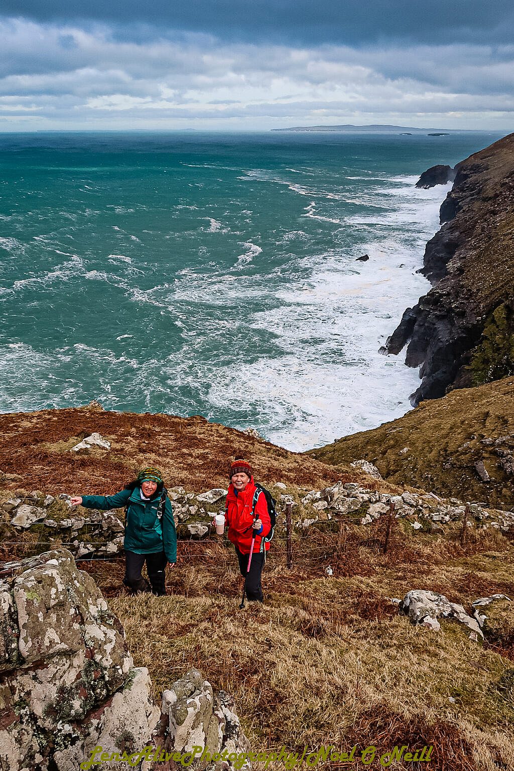 Beautiful landscape view on hillwalking route Brandon Point - Sás Creek Loop