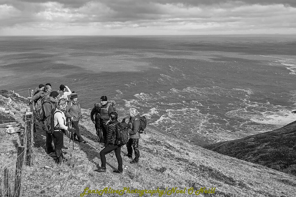 Beautiful landscape view on hillwalking route Brandon Point - Sás Creek Loop