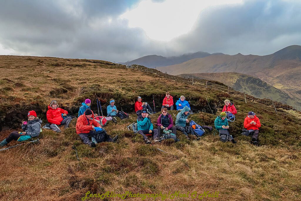 Beautiful landscape view on hillwalking route Brandon Point - Sás Creek Loop