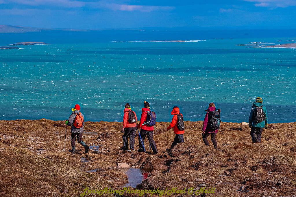 Beautiful landscape view on hillwalking route Brandon Point - Sás Creek Loop