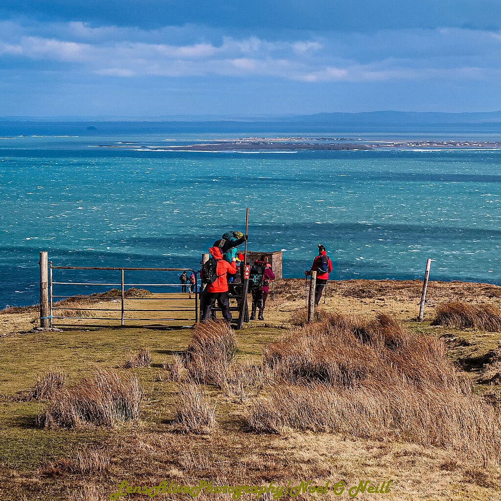 Beautiful landscape view on hillwalking route Brandon Point - Sás Creek Loop