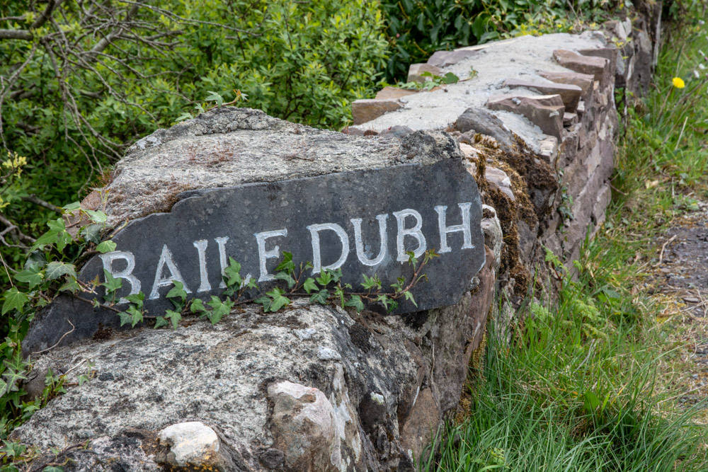 Beautiful landscape view on hillwalking route Killiney to Baile Dubh Linear Walk