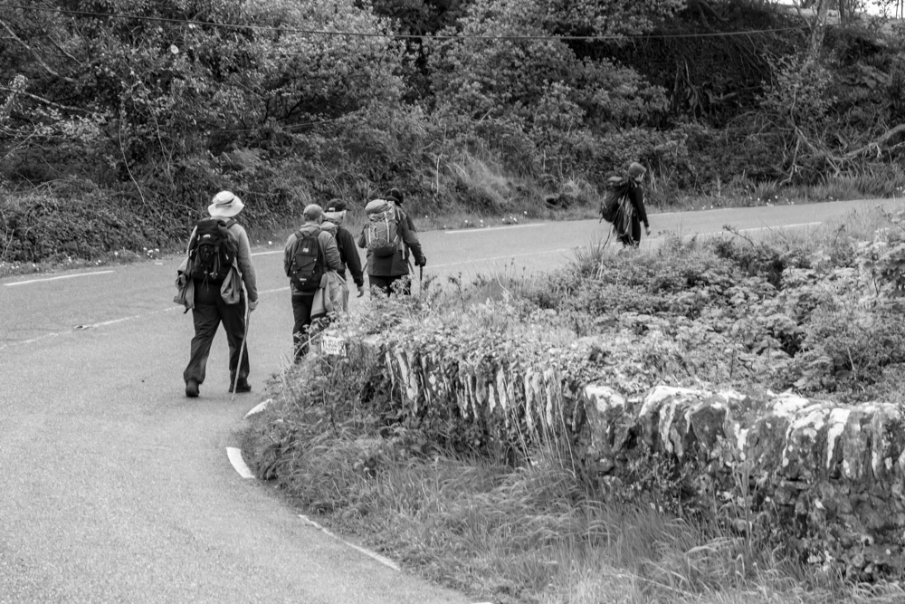Beautiful landscape view on hillwalking route Killiney to Baile Dubh Linear Walk