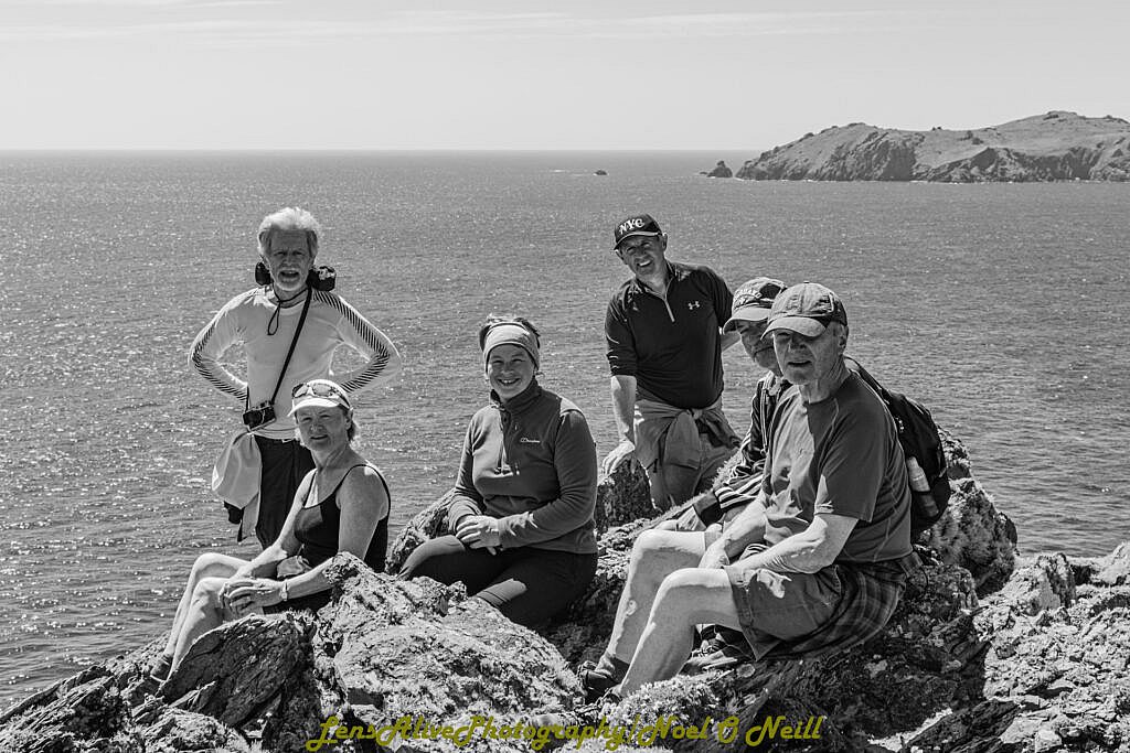 Beautiful landscape view on hillwalking route An Blascaod Mór/ The Great Blasket Island