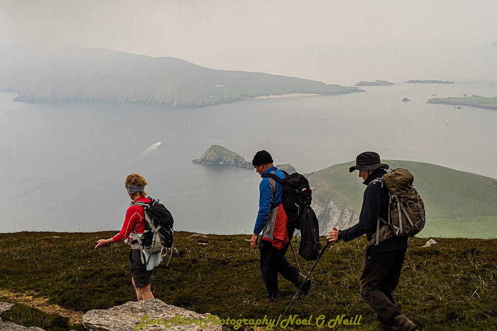 Beautiful landscape view on hillwalking route Cruach Mhárthain & Sliabh an Iolair