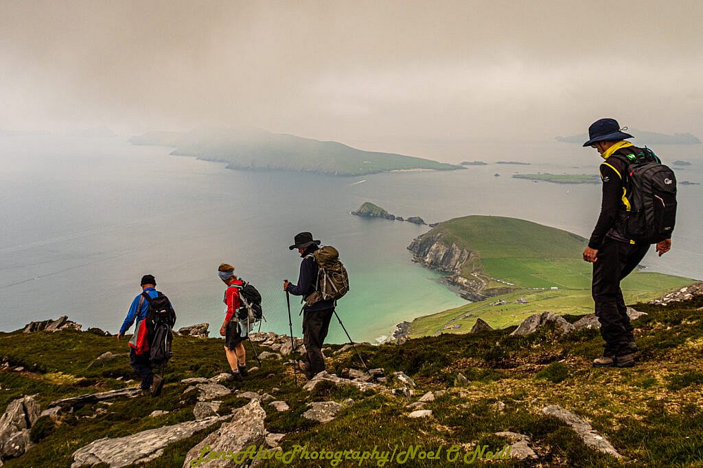 Beautiful landscape view on hillwalking route Cruach Mhárthain & Sliabh an Iolair