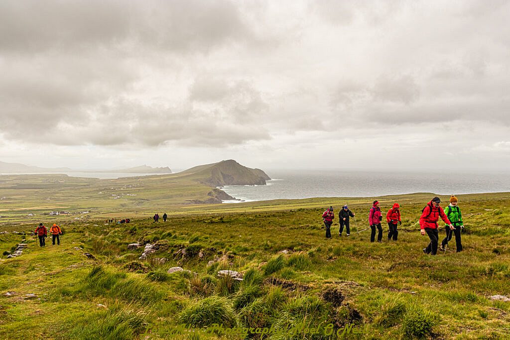 Beautiful landscape view on hillwalking route Summer Walk and Dine - Baile na hAbha to Más an Tiompán, followed by Meal in an Bóthar Pub
