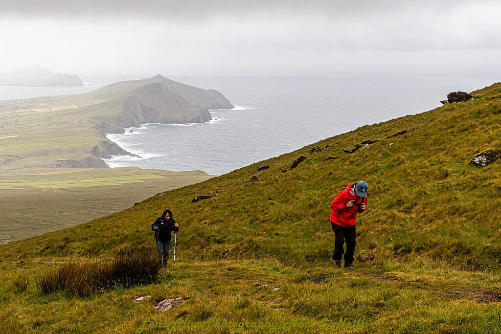 Beautiful landscape view on hillwalking route Summer Walk and Dine - Baile na hAbha to Más an Tiompán, followed by Meal in an Bóthar Pub