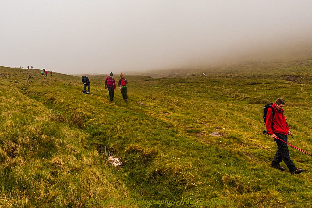 Beautiful landscape view on hillwalking route Summer Walk and Dine - Baile na hAbha to Más an Tiompán, followed by Meal in an Bóthar Pub