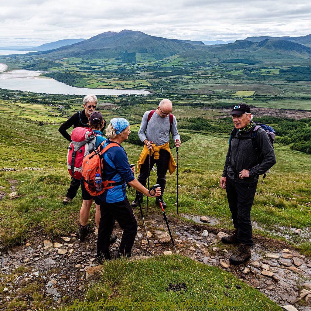 Beautiful landscape view on hillwalking route Brandon (952m) from Faha (Cloghane/Brandon Walking Festival)