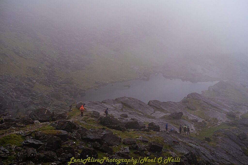 Beautiful landscape view on hillwalking route Brandon (952m) from Faha (Cloghane/Brandon Walking Festival)