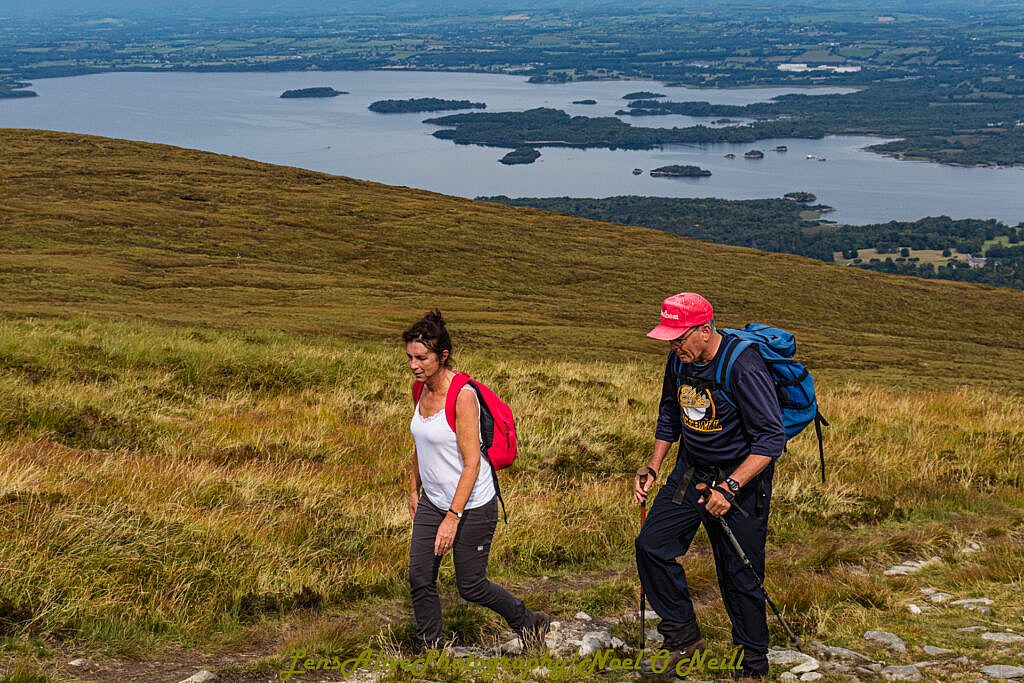 Beautiful landscape view on hillwalking route Mangerton, Killarney