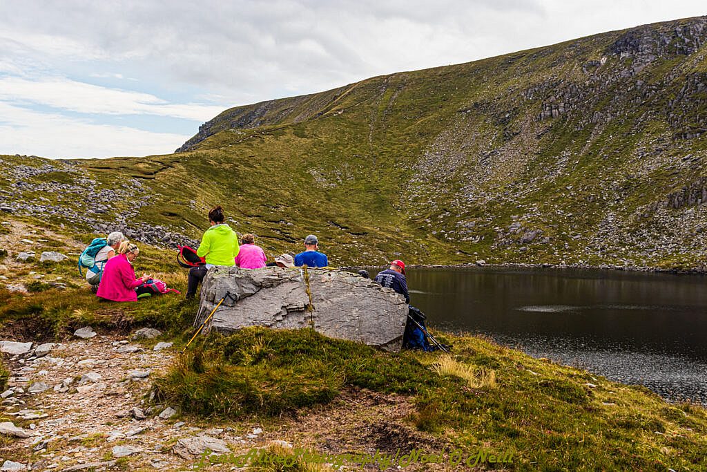 Beautiful landscape view on hillwalking route Mangerton, Killarney