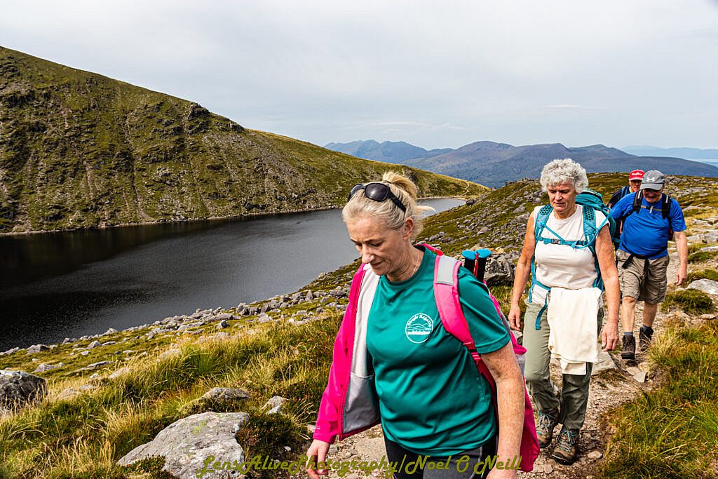 Beautiful landscape view on hillwalking route Mangerton, Killarney