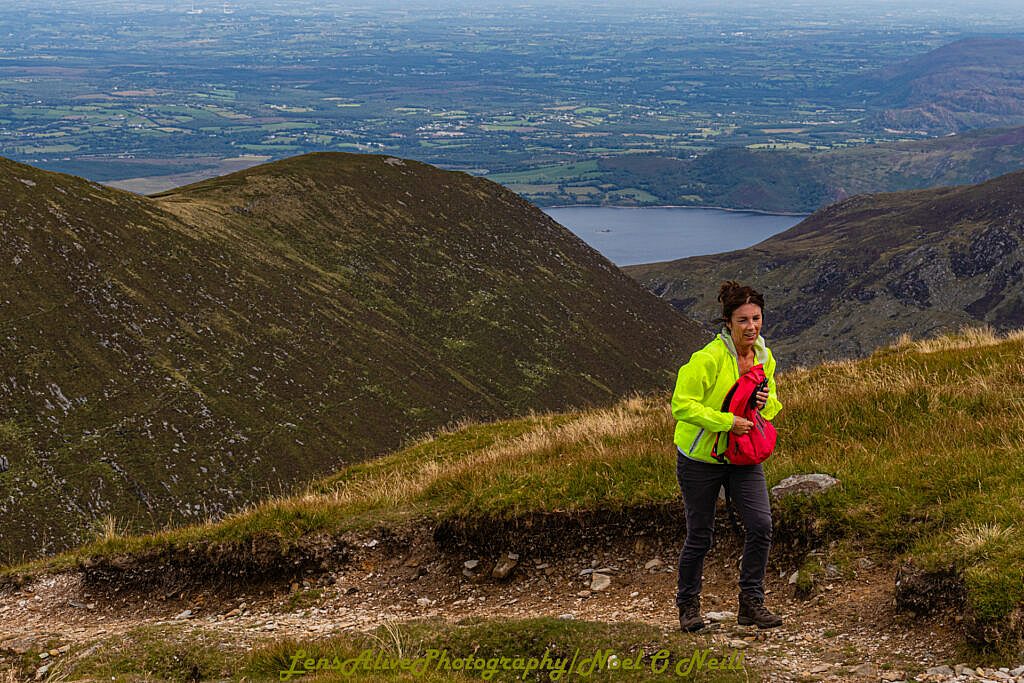 Beautiful landscape view on hillwalking route Mangerton, Killarney
