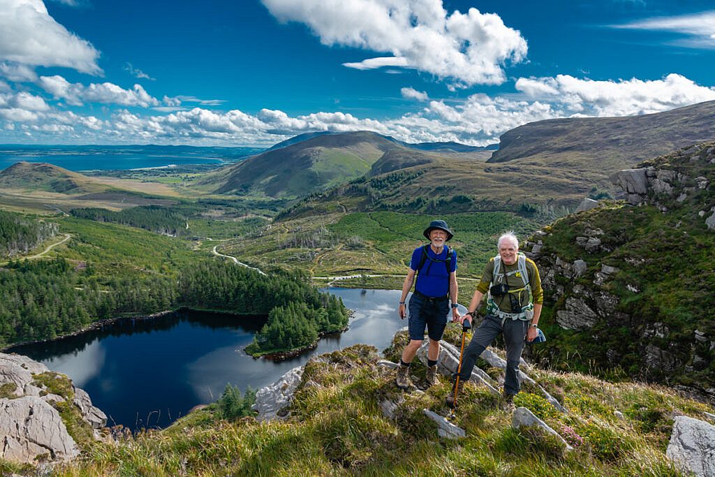 Beautiful landscape view on hillwalking route Glanteenassig - Stradbally Mountain - Beenoskee