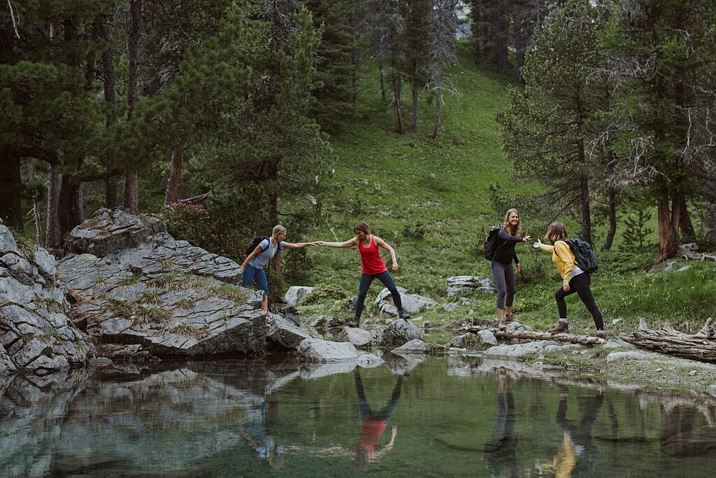 Beautiful landscape view on hillwalking route Club Trip to Kandersteg Switzerland 14th-19th Sept.