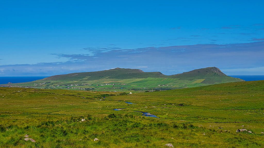 Beautiful landscape view on hillwalking route Baile an Lochaigh Loop