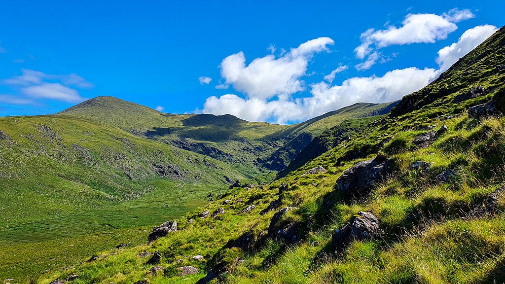 Beautiful landscape view on hillwalking route Baile an Lochaigh Loop