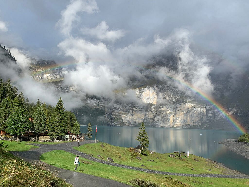 Beautiful landscape view on hillwalking route Club Trip to Kandersteg Switzerland 14th-19th Sept.