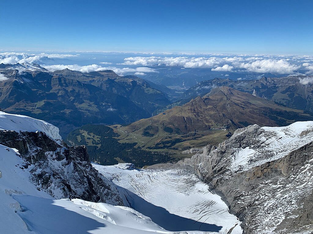 Beautiful landscape view on hillwalking route Club Trip to Kandersteg Switzerland 14th-19th Sept.