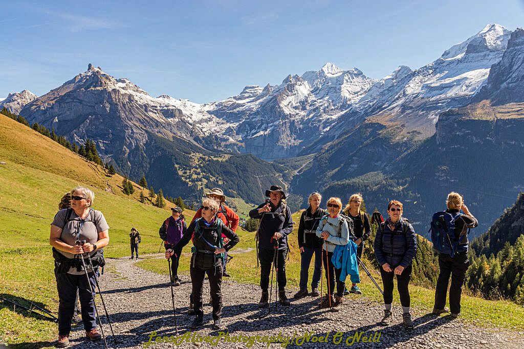 Beautiful landscape view on hillwalking route Club Trip to Kandersteg Switzerland 14th-19th Sept.