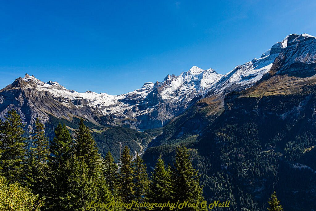 Beautiful landscape view on hillwalking route Club Trip to Kandersteg Switzerland 14th-19th Sept.