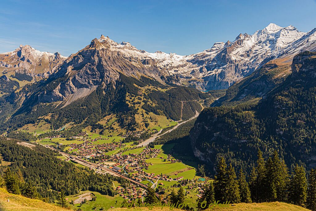 Beautiful landscape view on hillwalking route Club Trip to Kandersteg Switzerland 14th-19th Sept.
