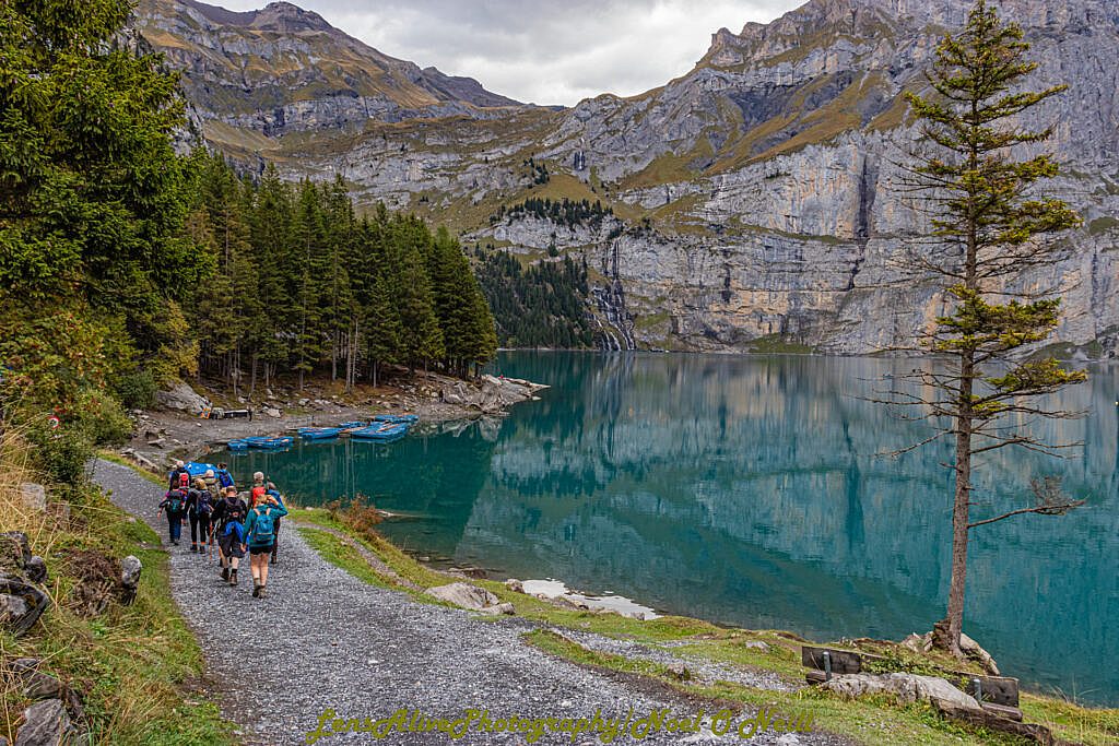 Beautiful landscape view on hillwalking route Club Trip to Kandersteg Switzerland 14th-19th Sept.