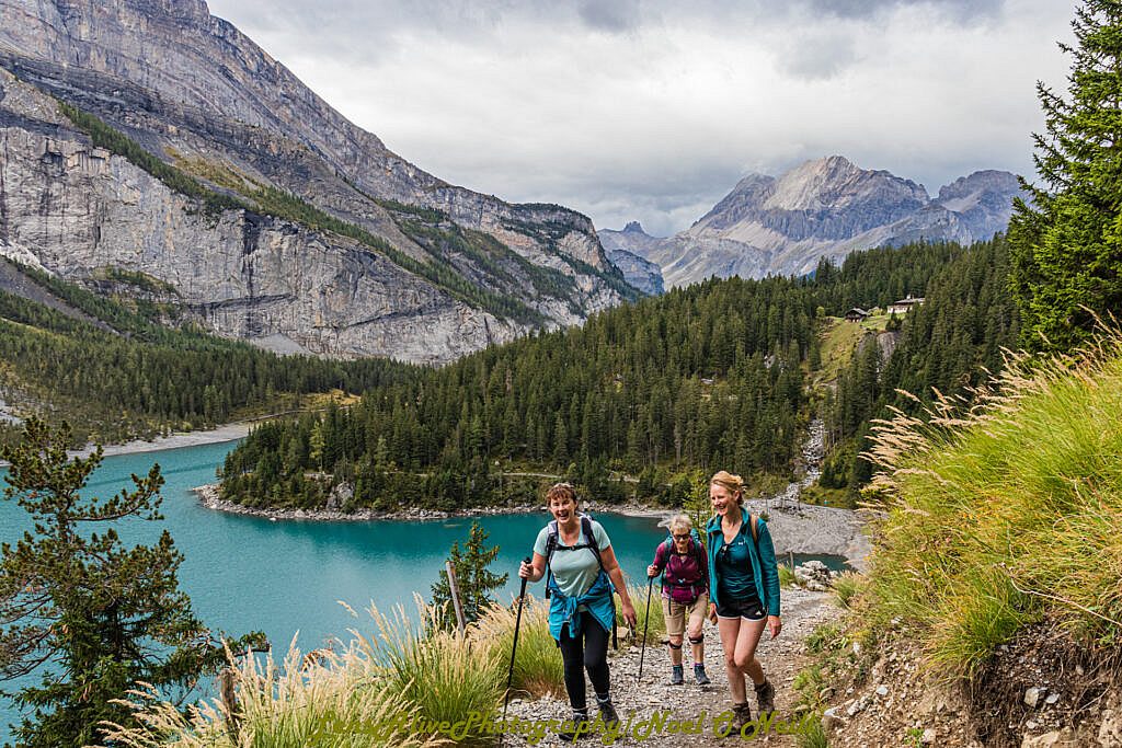 Beautiful landscape view on hillwalking route Club Trip to Kandersteg Switzerland 14th-19th Sept.