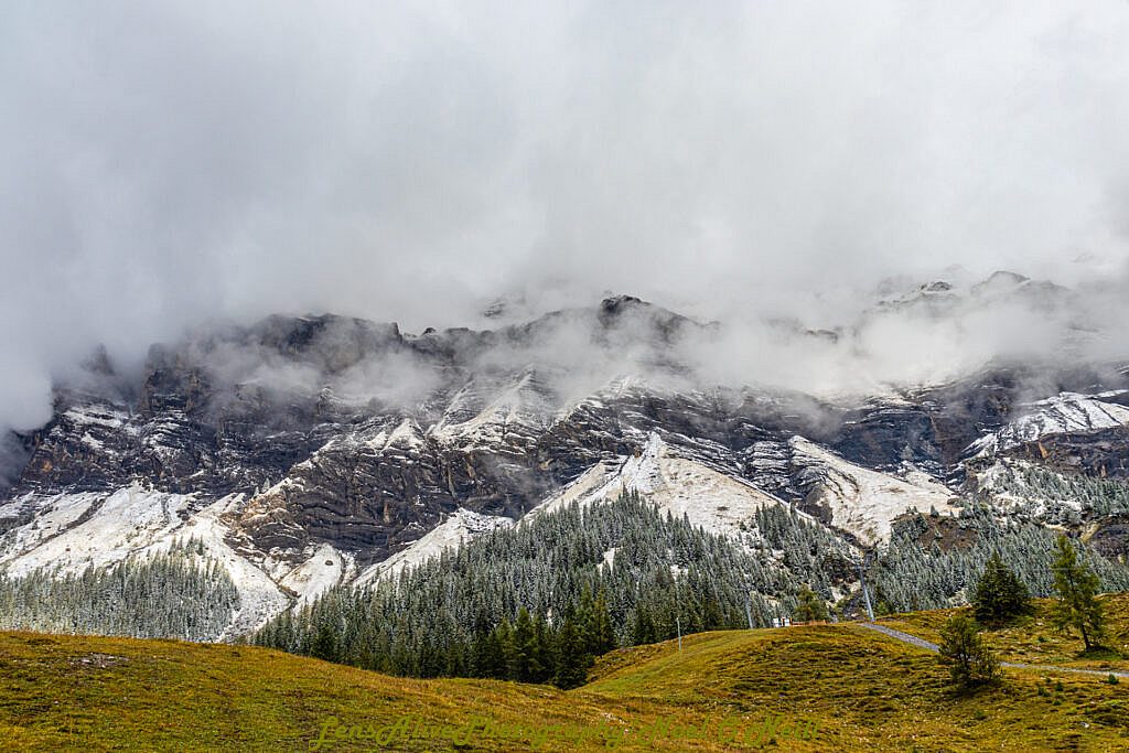 Beautiful landscape view on hillwalking route Club Trip to Kandersteg Switzerland 14th-19th Sept.