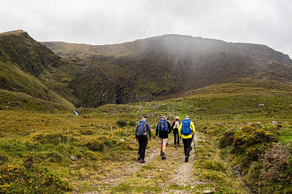 Beautiful landscape view on hillwalking route Paternoster Lakes