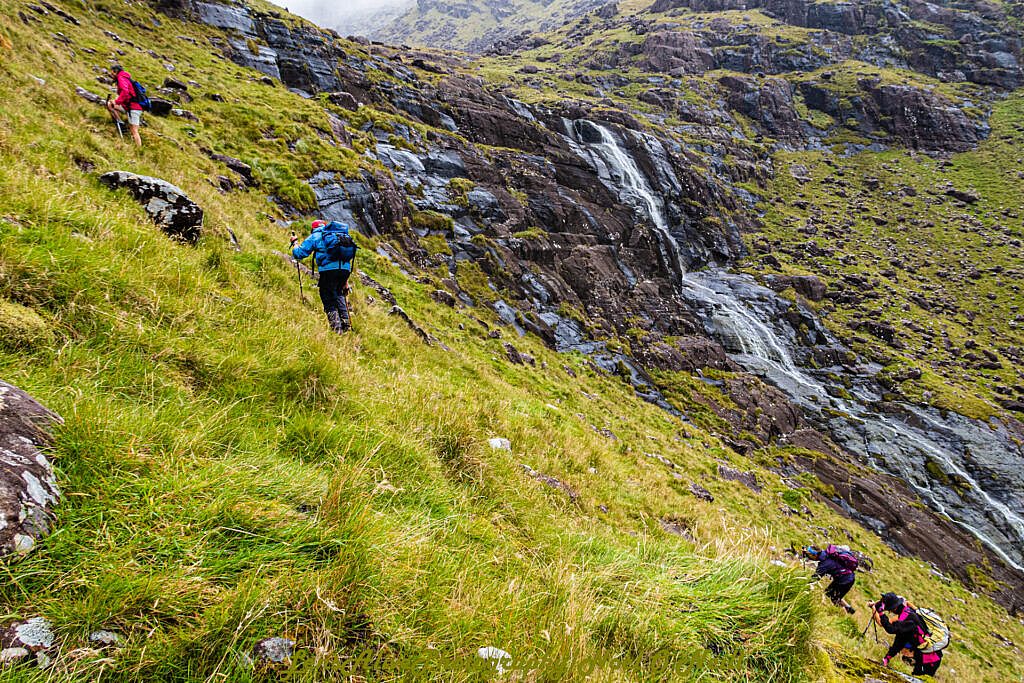 Beautiful landscape view on hillwalking route Paternoster Lakes