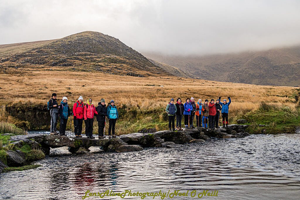 Beautiful landscape view on hillwalking route Coum an Lochaigh Loop