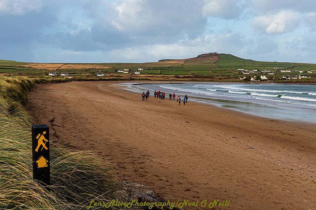 Beautiful landscape view on hillwalking route Cuan Ard na Caithne  - Baile na nGall